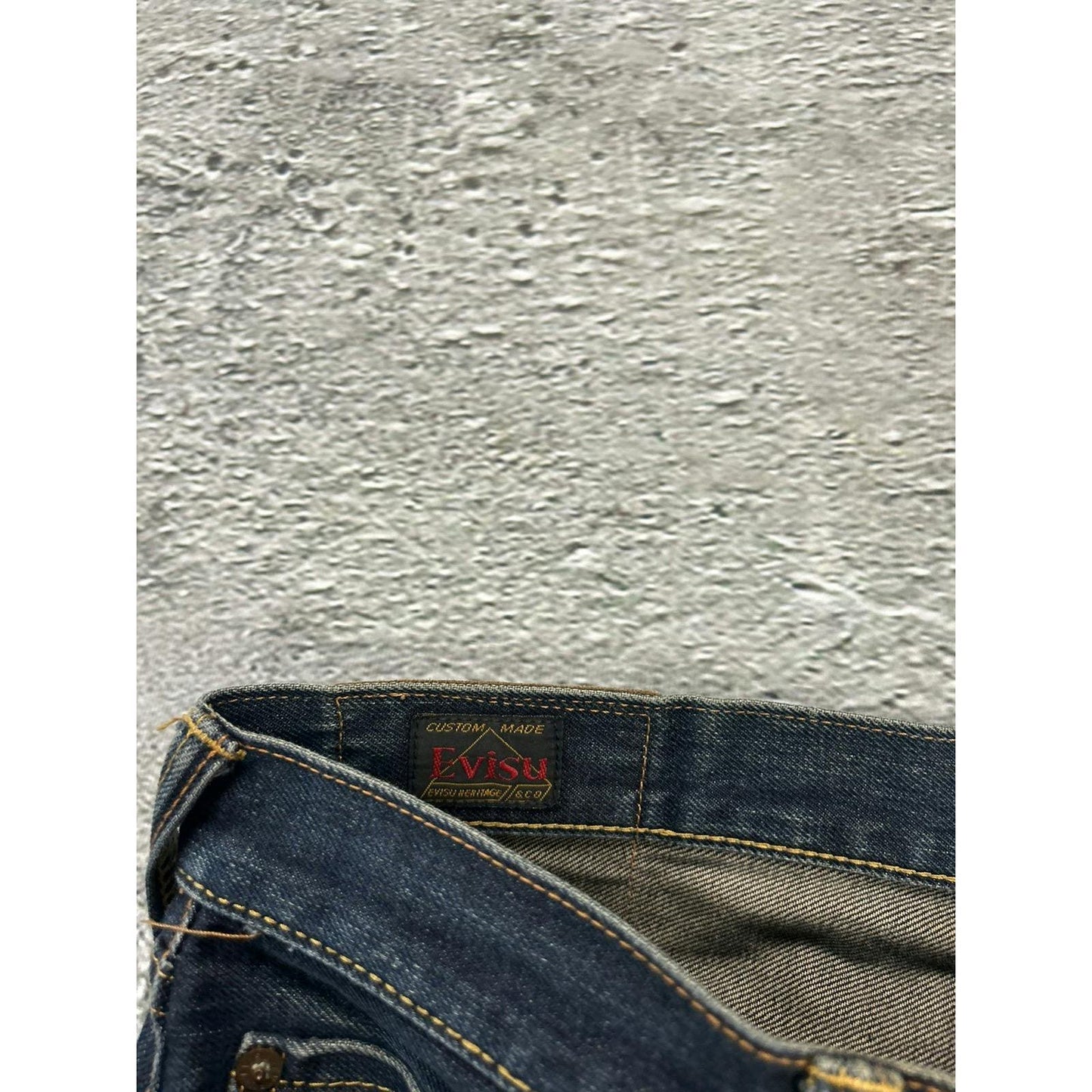 Evisu multipocket jeans multicolor vintage selvedge denim