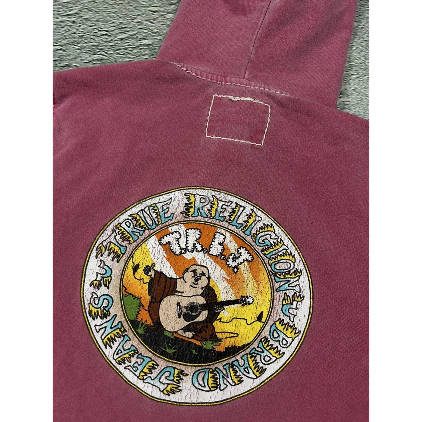 True Religion zip hoodie pink Y2K