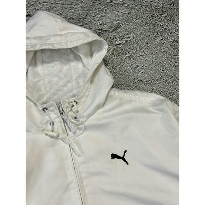 Puma tracksuit pants jacket vintage white Y2K drill