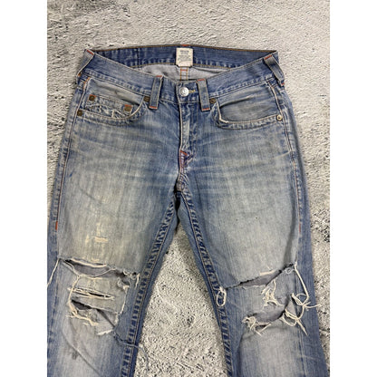 True Religion jeans vintage denim pants blue distressed