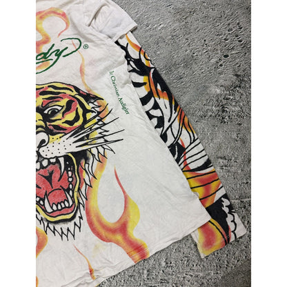 Ed Hardy Christian Audigier vintage white longsleeve t-shirt