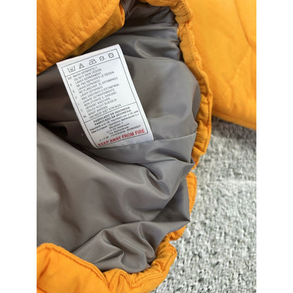 Nike vintage puffer jacket big logo 90s orange