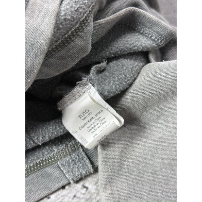 Calvin Klein grey sweatshirt asymmetrical zip