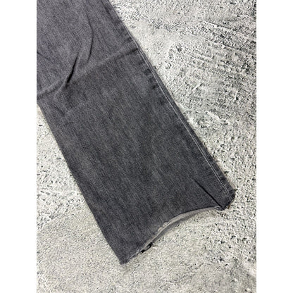 True Religion jeans grey black thick stitching Billy bootcut