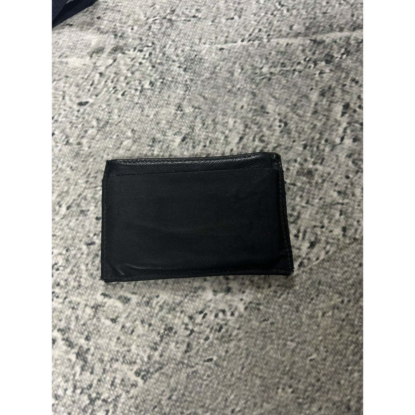 Prada leather cardholder black vintage small OG ALL