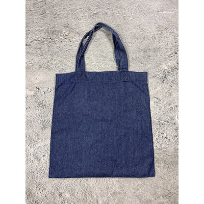 Evisu Tote bag blue big logo seagull white Paris vintsge
