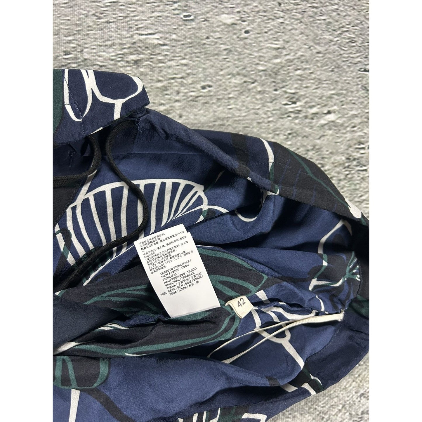 Marni Summer Edition 2014 silk pants blue floral