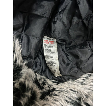 Burton vintage ushanka trooper hat red black with fur