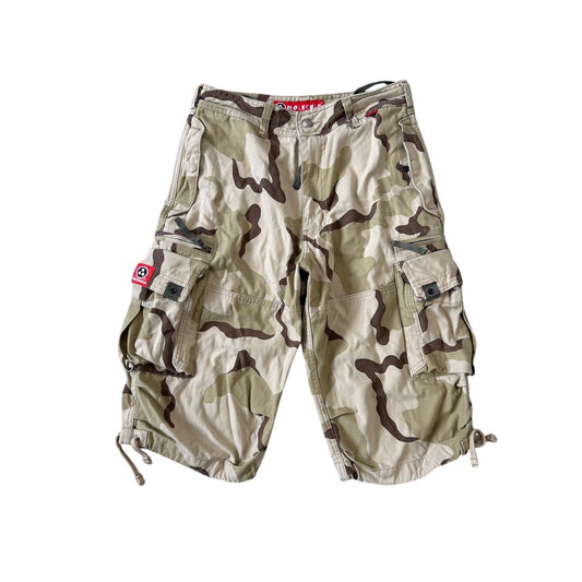 Molecule vintage cargo shorts camo utility military