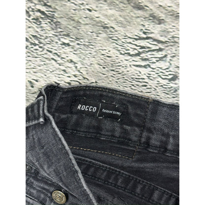 True Religion black jeans painted horseshoe logo Y2K Rocco