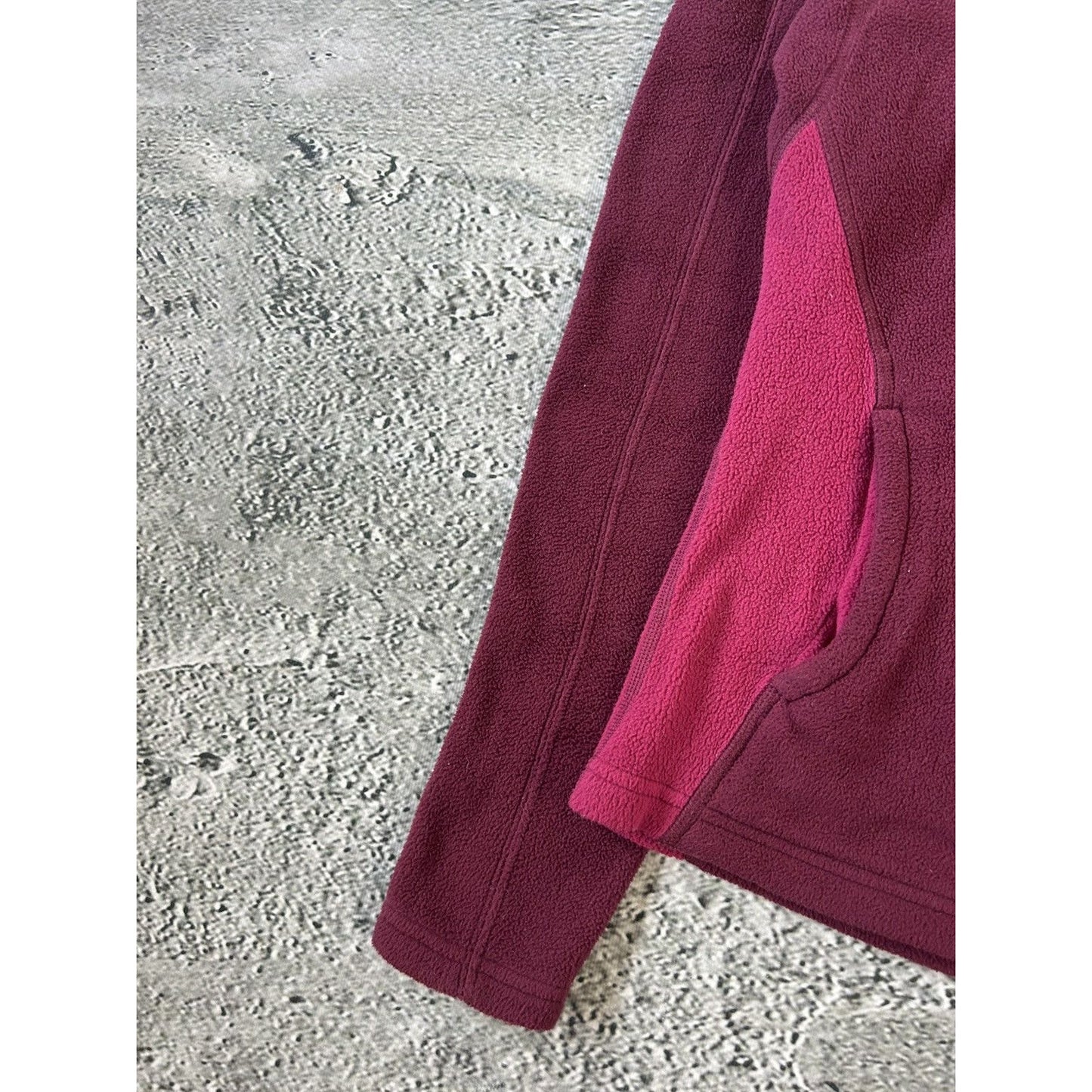 The North Face fleece hoodie vintage pink halfzip