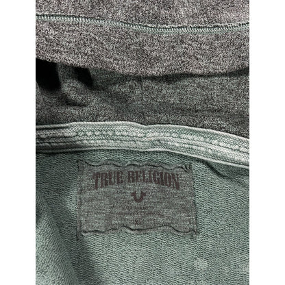 True Religion zip hoodie vintage Skull Green studded