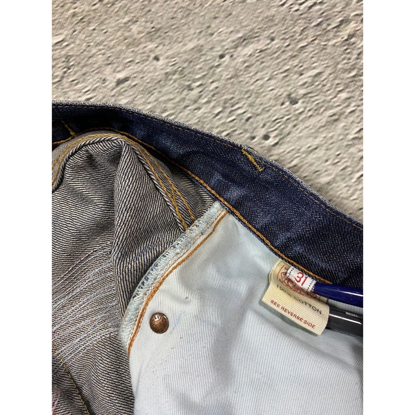 Evisu jeans daicock big logo gradient purple pink white