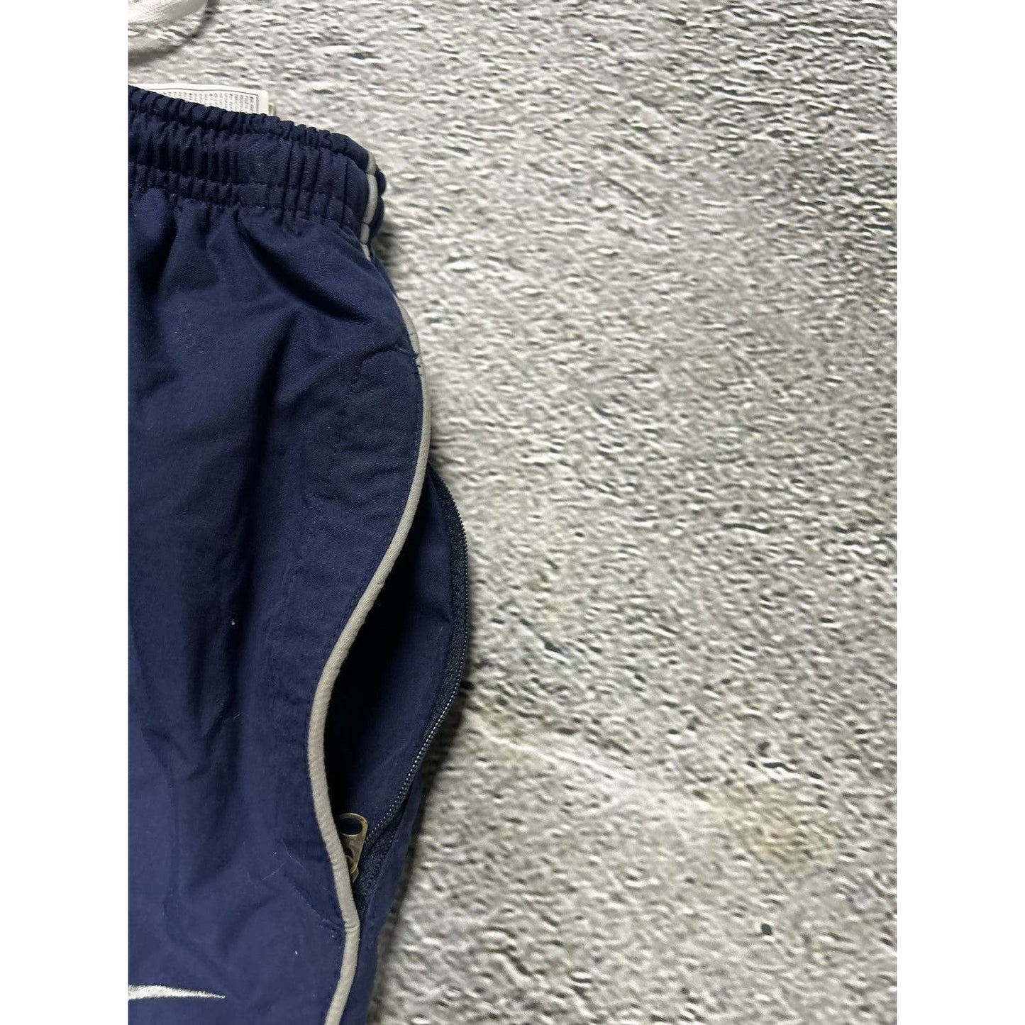 Nike vintage navy nylon track pants drill parachute y2k