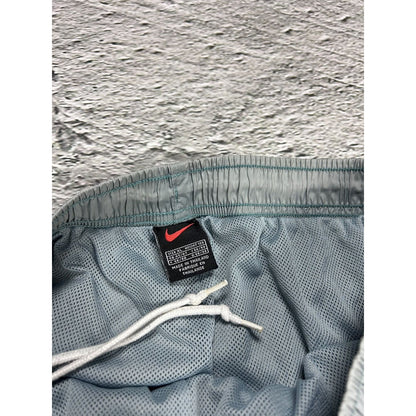 Nike track pants vintage 90s hex logo grey blue