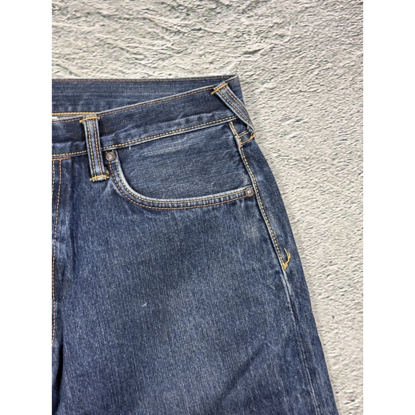 Evisu daicock vintage denim pants white blue Y2K