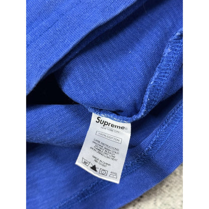 Supreme flames top Royal T-shirt blue SS19