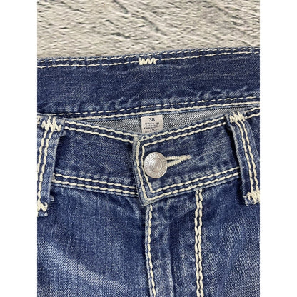 True Religion jeans vintage Straight denim Mega T stitching