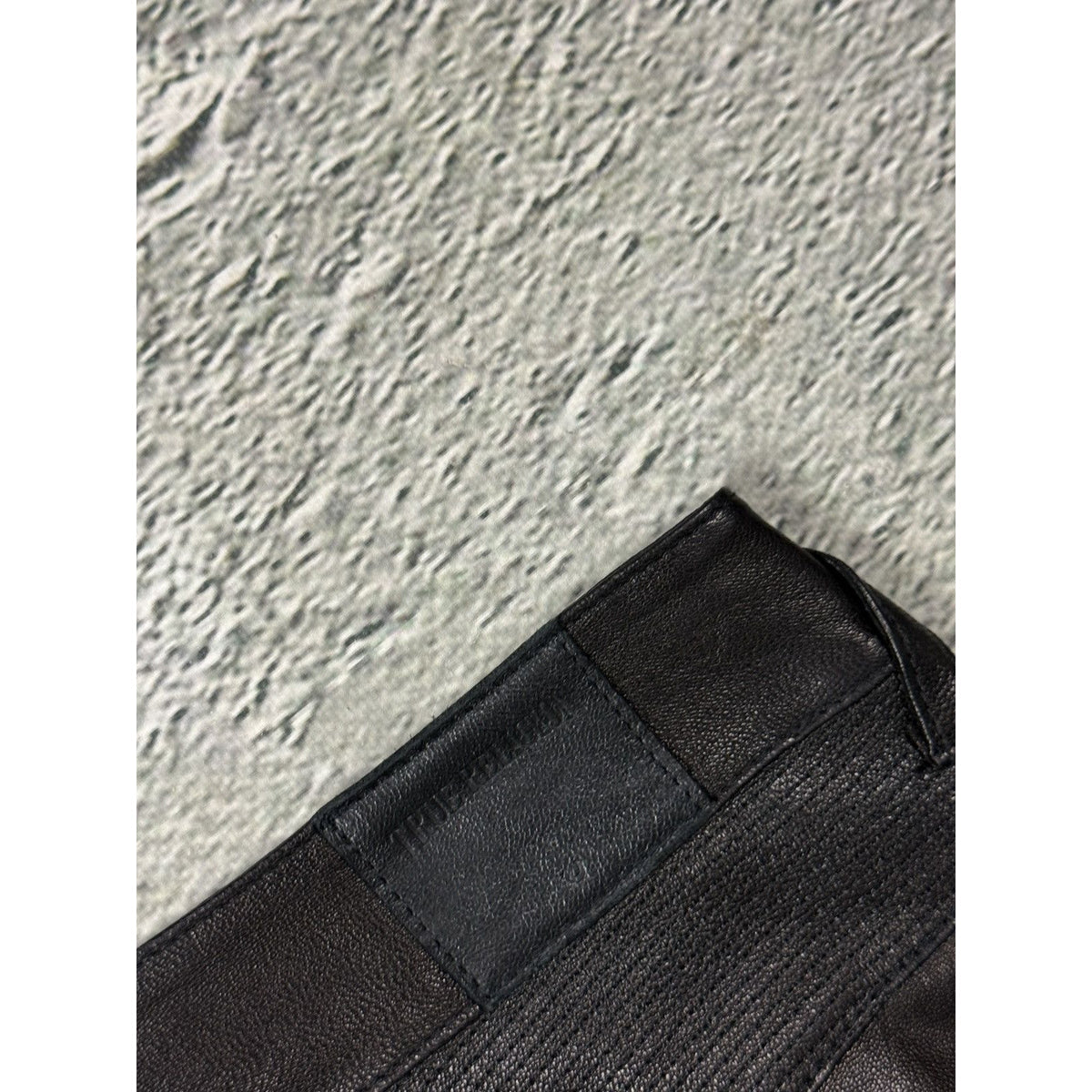 True Religion vintage jeans leather Goat biker black Hedi