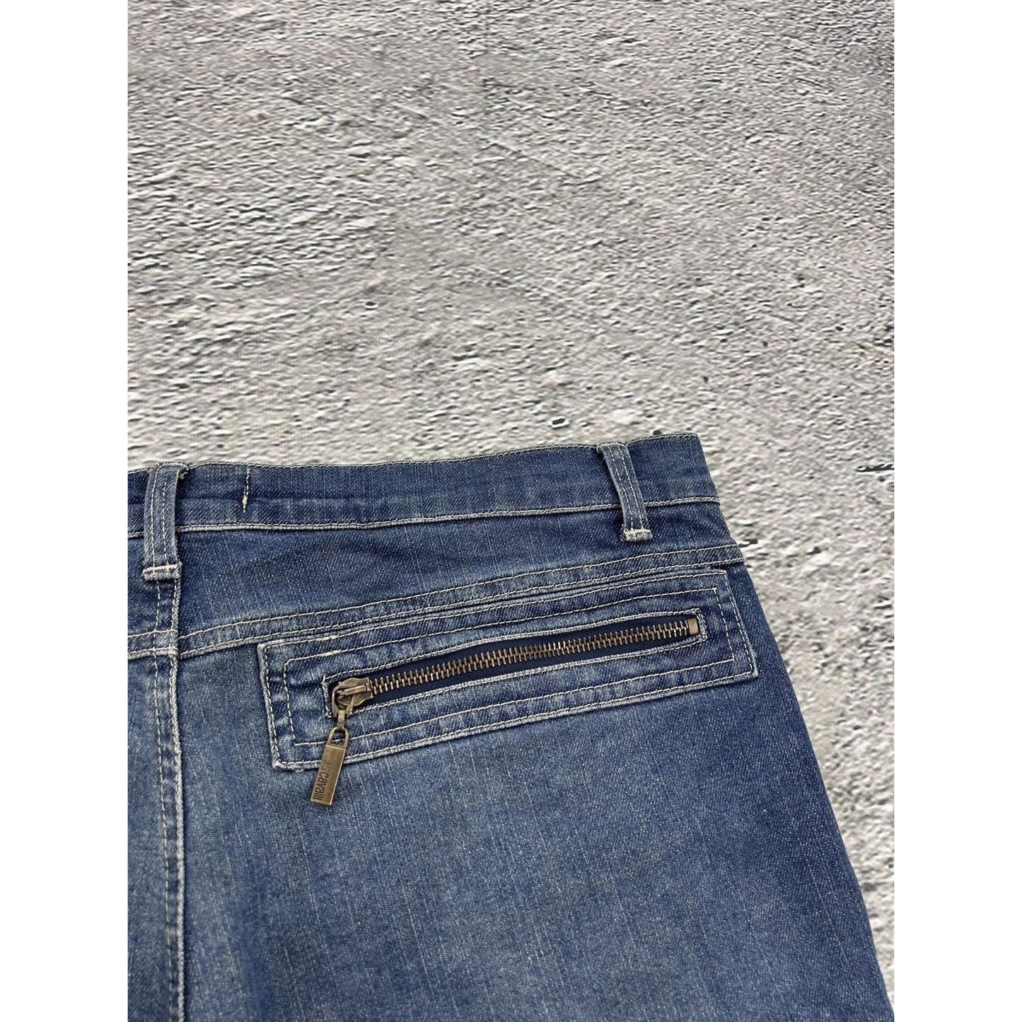 Just Cavalli Geometrical Zipper Pockets Jeans SS2005 Pants
