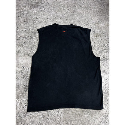 Nike TN vintage black orange sleeveless T-shirt tank top Y2K