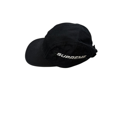 Supreme Side Zip Camp Cap Black SS26