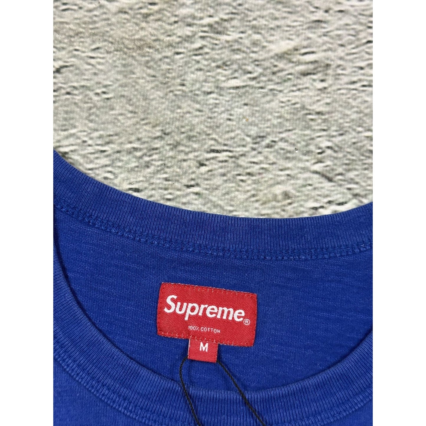 Supreme flames top Royal T-shirt blue SS19