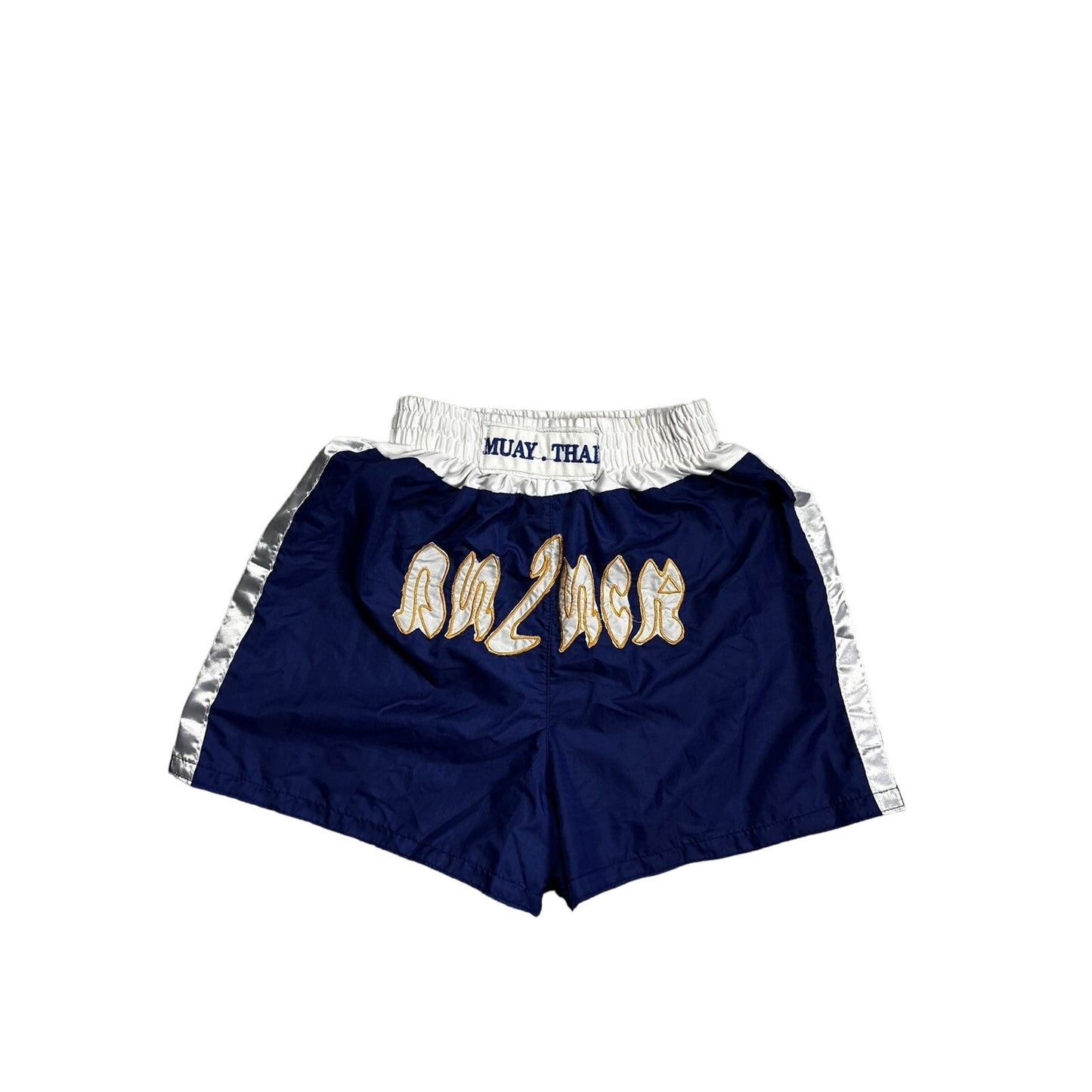 Vintage Muay Thai Boxing shorts navy Y2K big logo