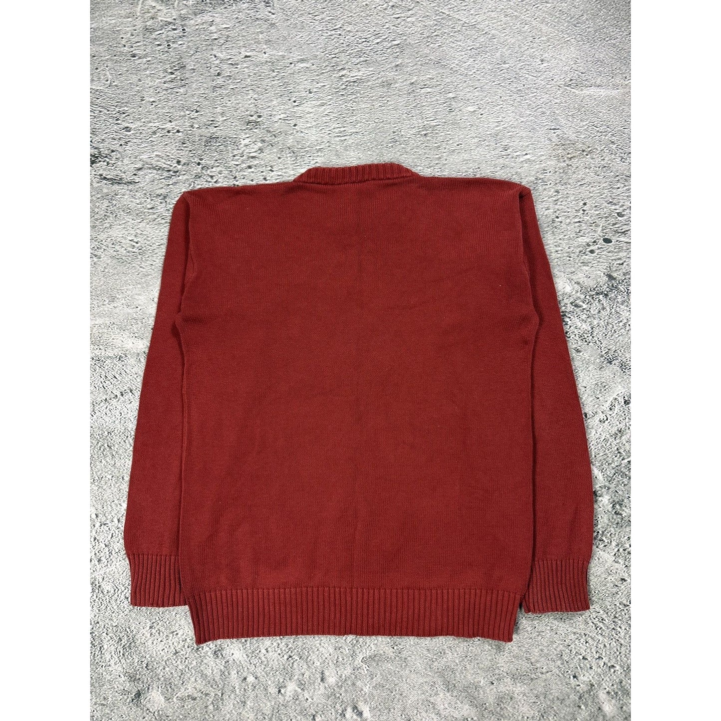 Adidas sweater red big logo 2000s knit