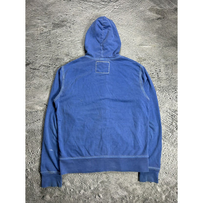 True Religion vintage zip hoodie blue big logo Y2K