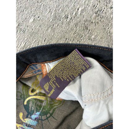 Ed Hardy Christian Audigier vintage jeans big logo pants
