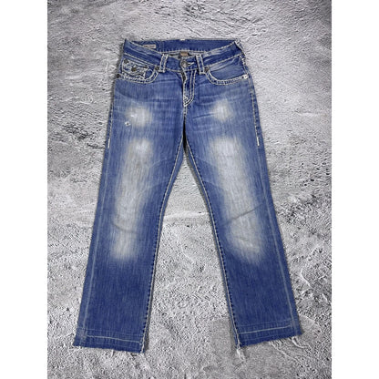 True Religion jeans vintage Ricky denim pants baby blue