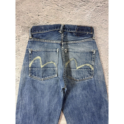 Evisu jeans vintage blue white seagulls baggy
