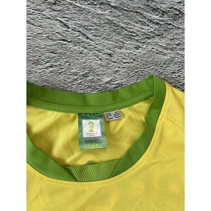 Brasil jersey world cup 2014 vintage yellow 10