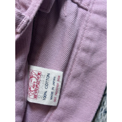 Evisu Donna Pink jeans bootcut flared seagull embroidery
