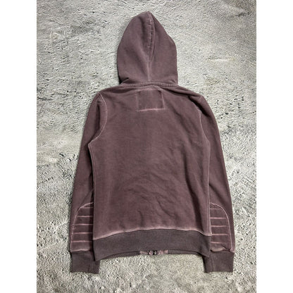True Religion zip hoodie purple rhinestones skull Y2K