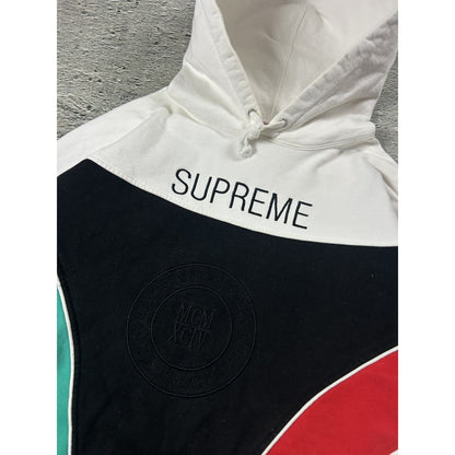 Supreme Milan Hoodie World Famous SS20 white green red