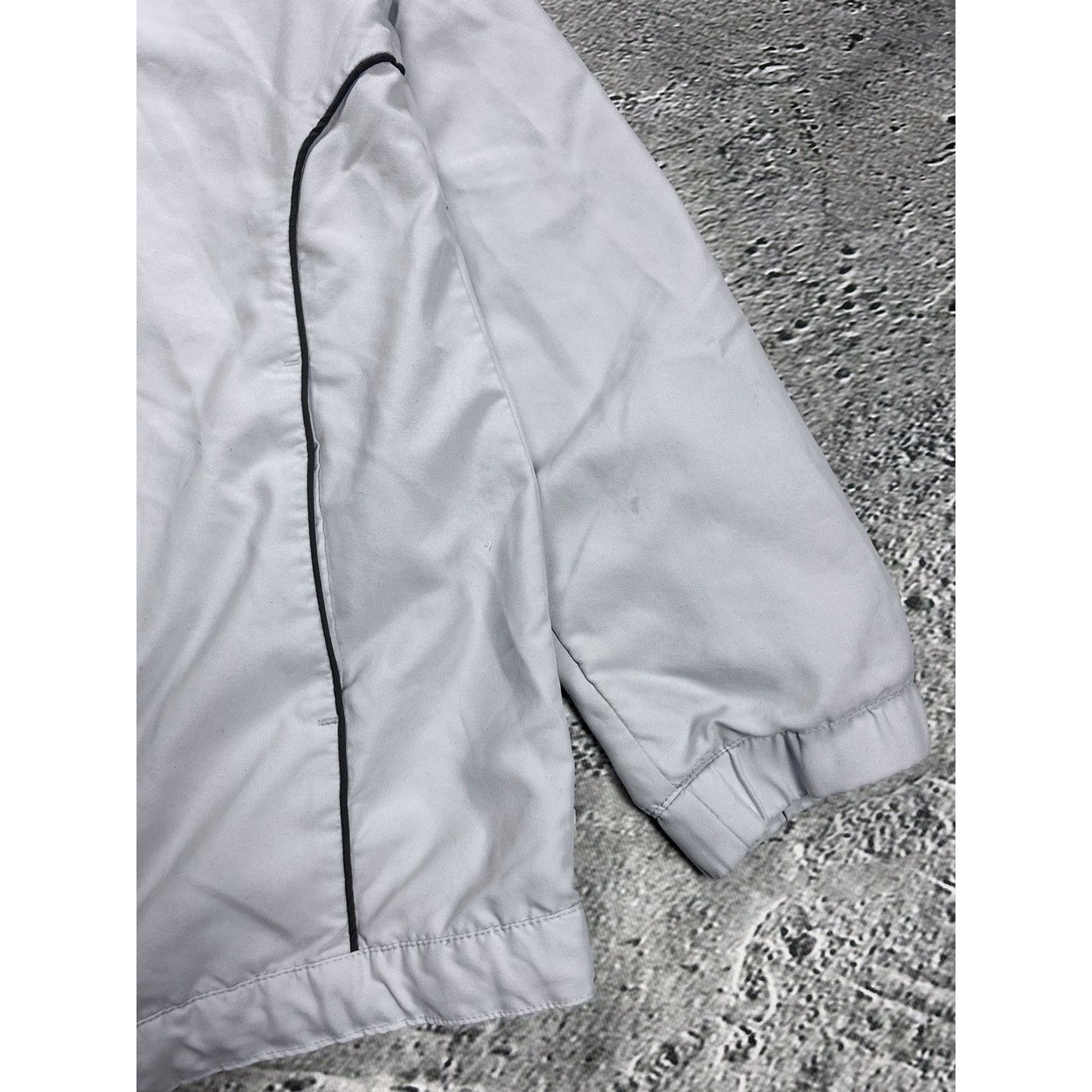 Adidas track jacket vintage grey Y2K zip nylon