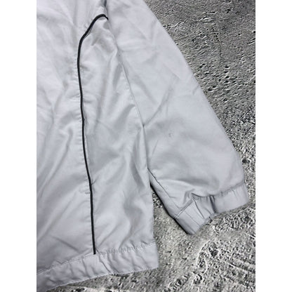 Adidas track jacket vintage grey Y2K zip nylon