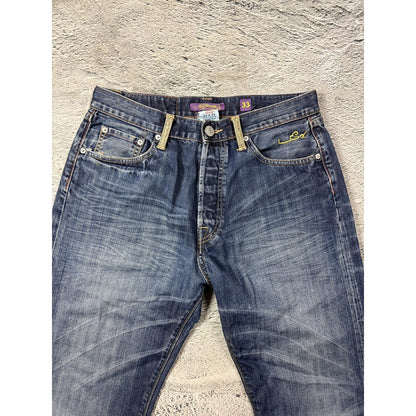 Ed Hardy vintage jeans skull embroidered big logo pants