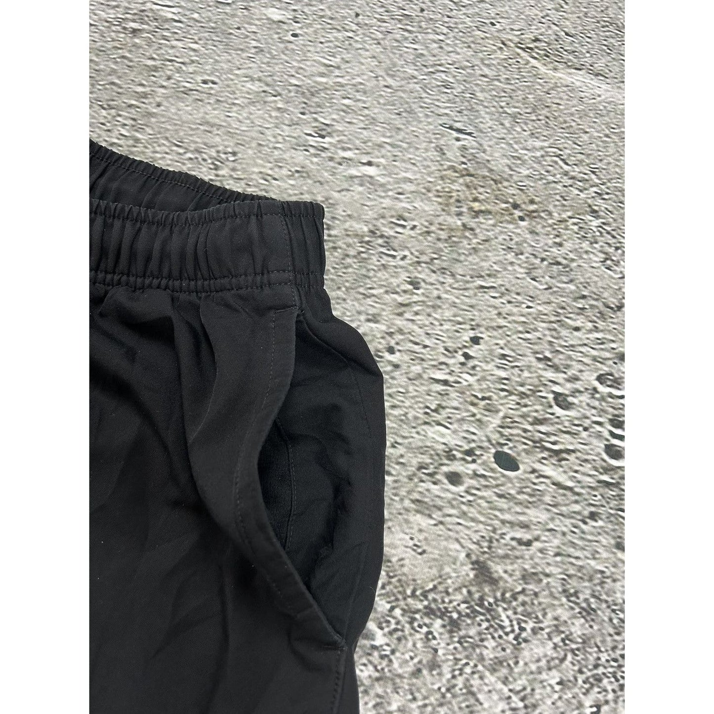 Nike nylon track pants black vintage drill Y2K parachute