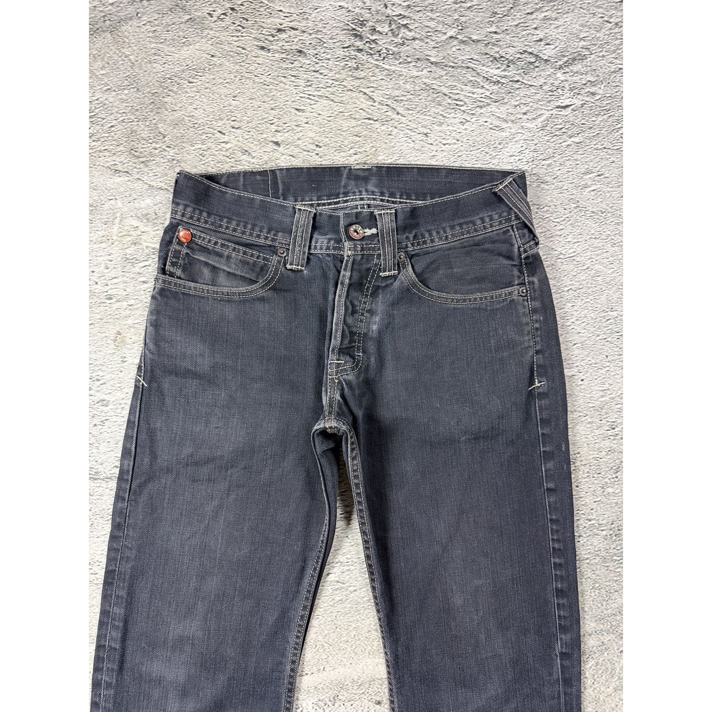 Evisu x Puma vintage black jeans seagulls Y2K