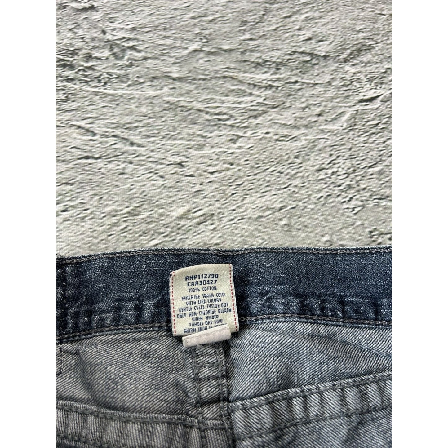 True Religion vintage jeans navy blue thick stitching Y2K