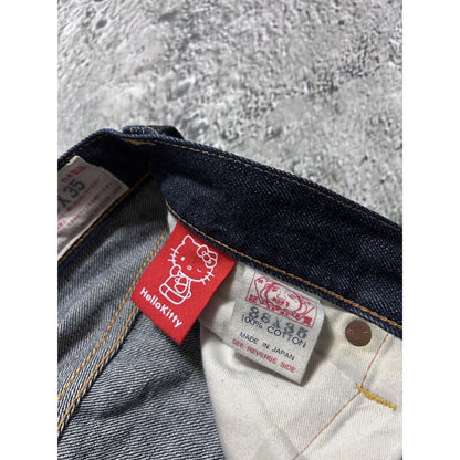 Evisu Hello Kitty jeans vintage selvedge denim Japan RARE