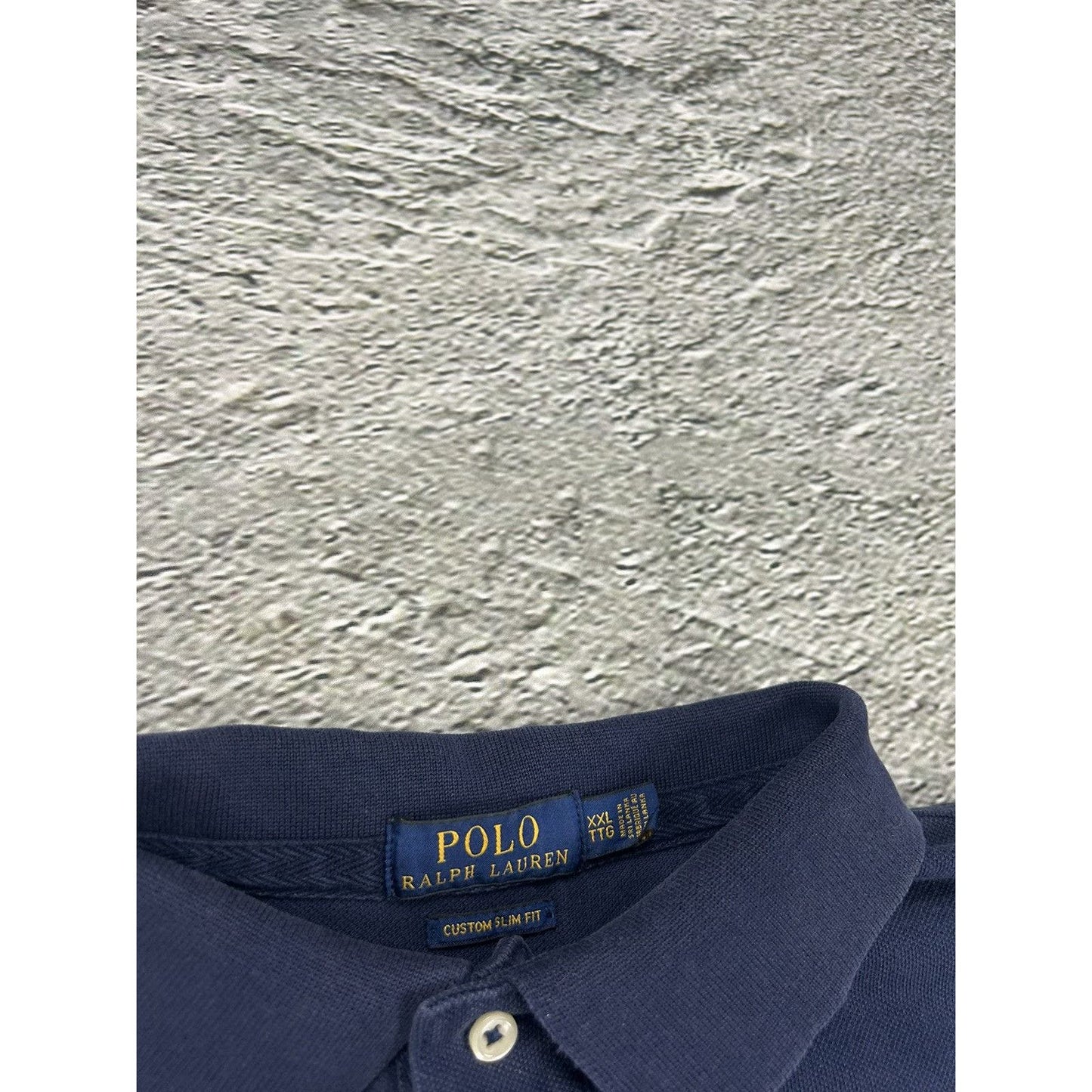 Polo Ralph Lauren London vintage navy polo T-shirt Flag