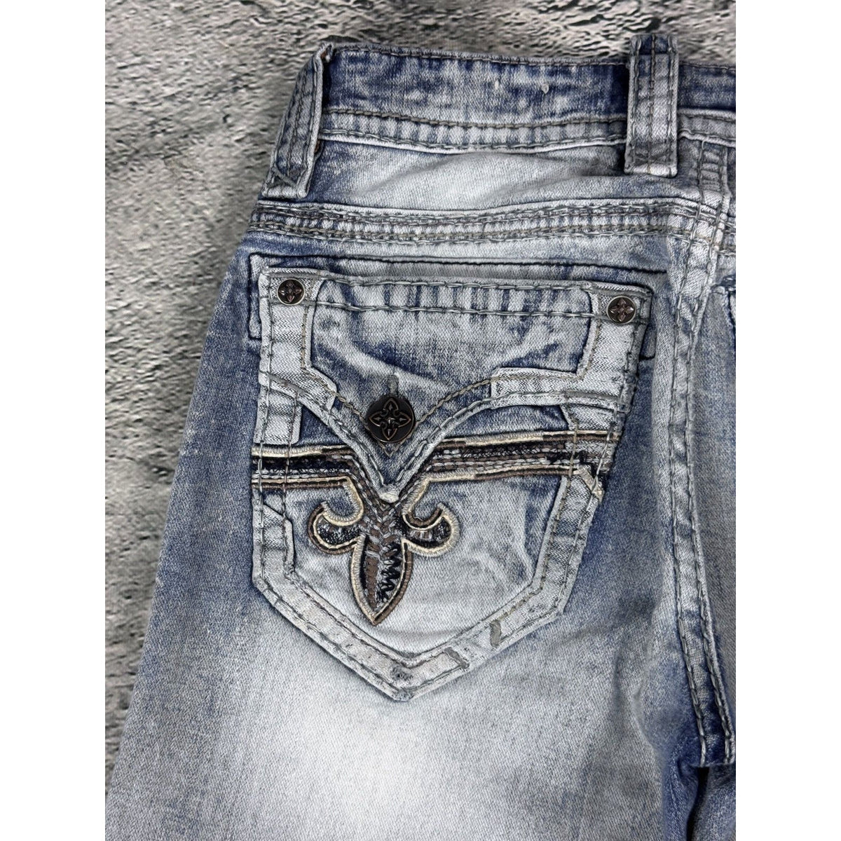 Rock Revival Povey vintage light blue jeans Y2K