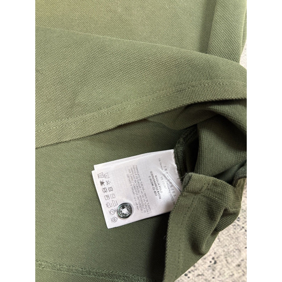 Moncler Polo Shirt green T-shirt logo