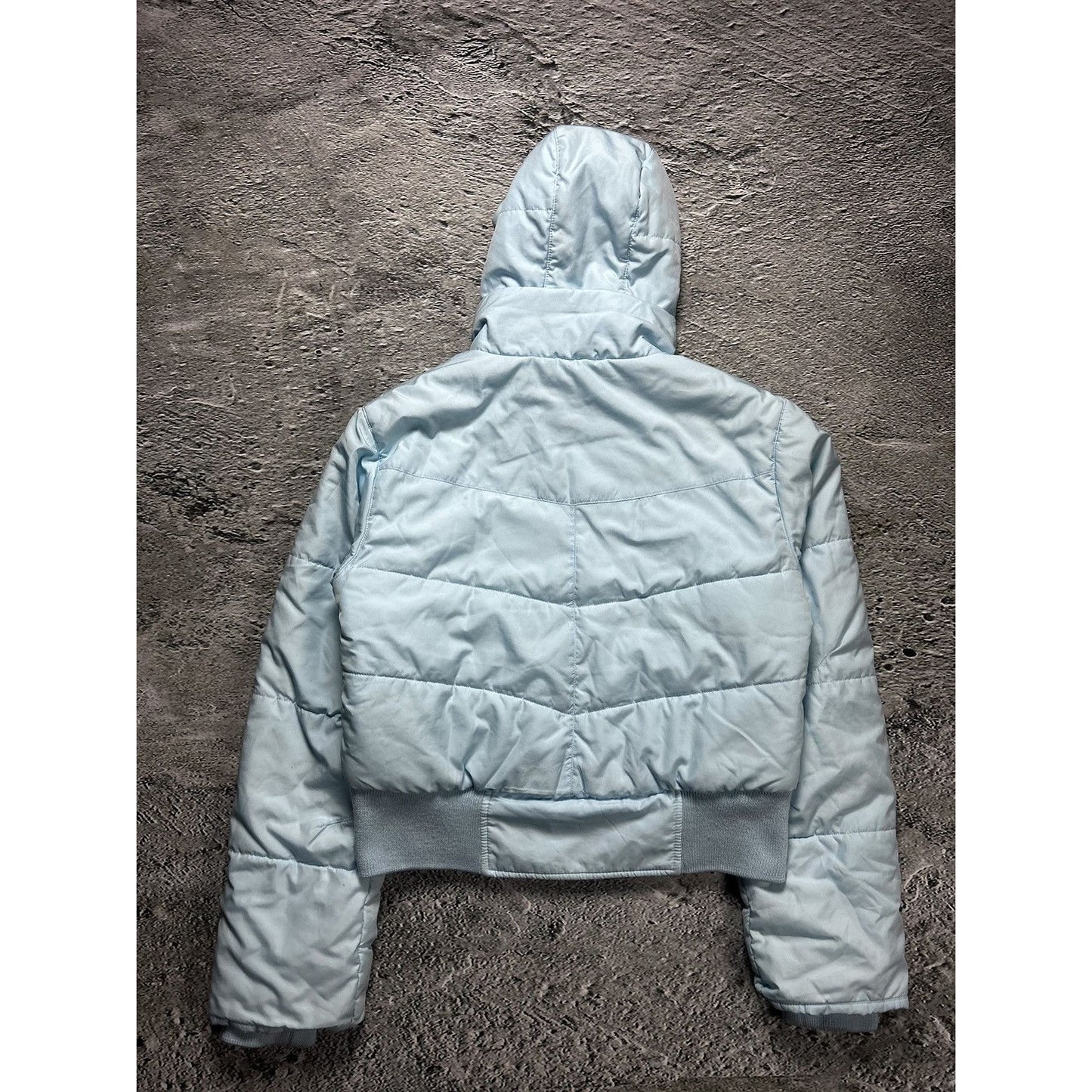 Nike padded jacket vintage baby blue Y2K puffer