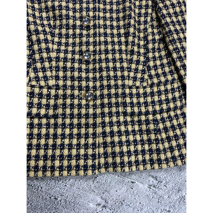 Escada vintage suit wool set blazer + skirt yellow