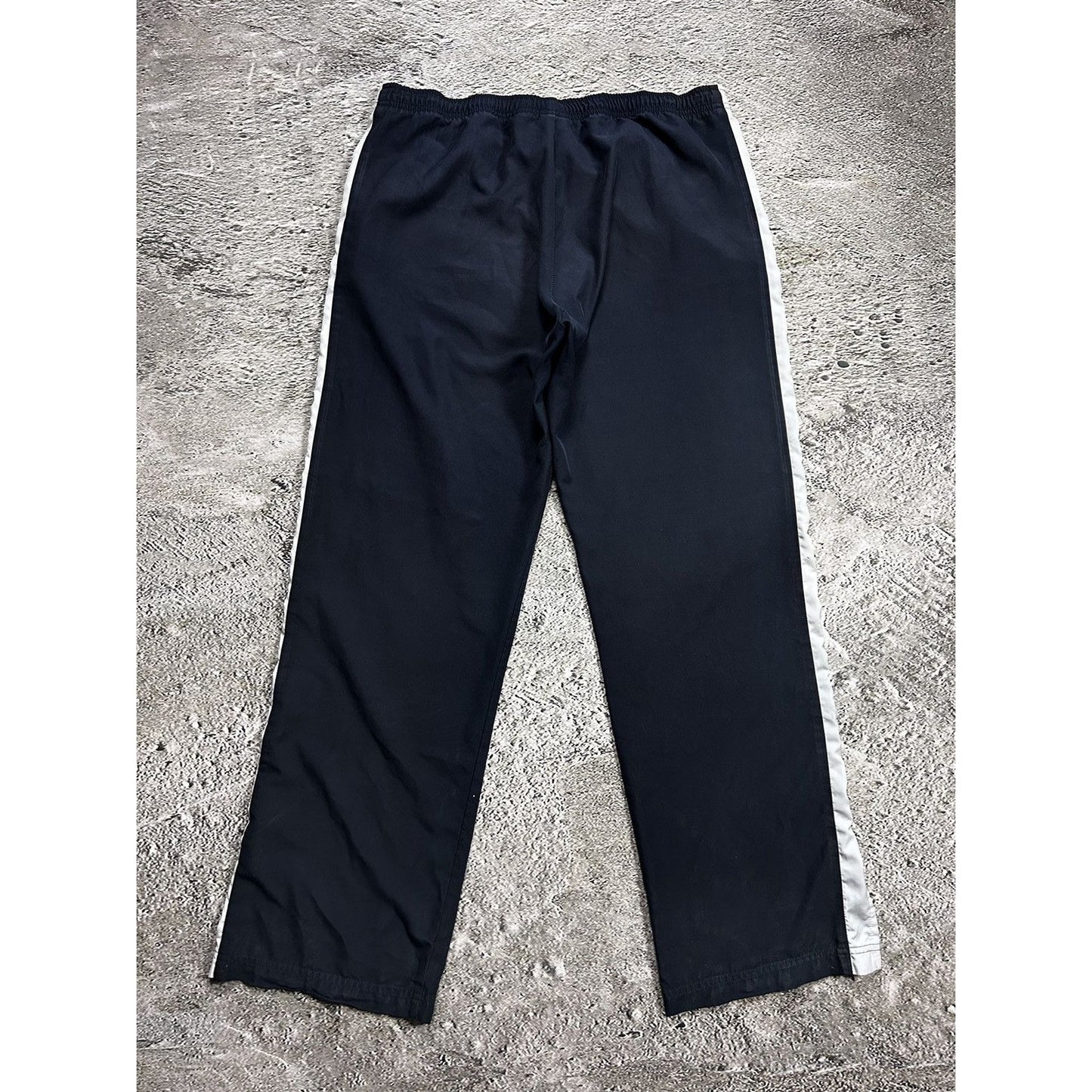 Nike vintage navy nylon track pants drill parachute Y2K